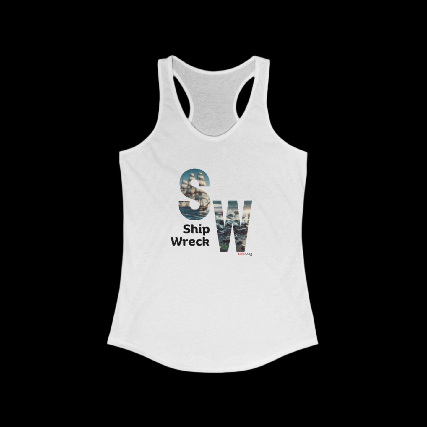 Incog Women's Racerback with the Shipwreck strain