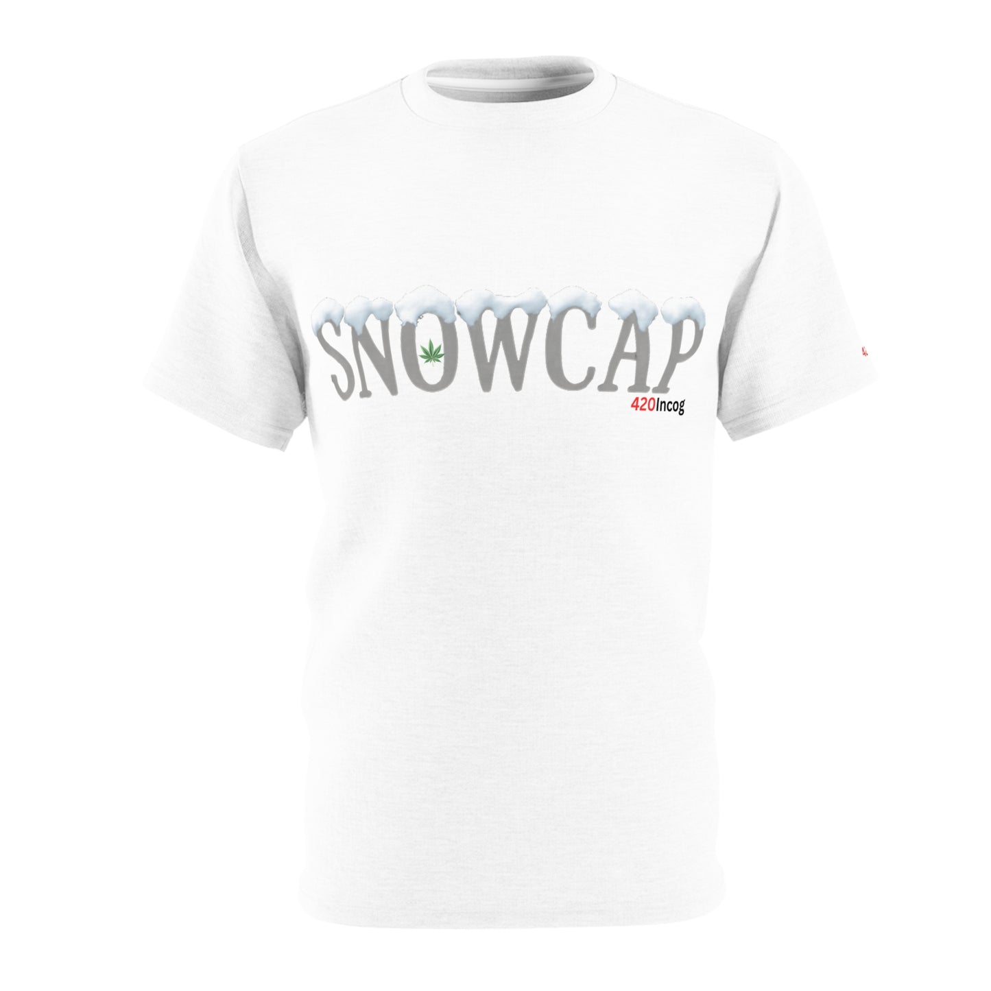 Incog Street Tee featuring the Snowcap strain