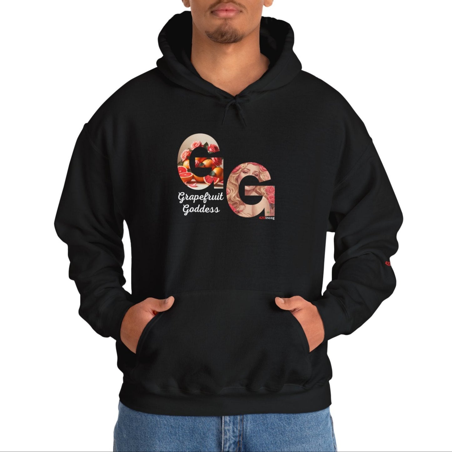 Incog Graphic Sweatshirt featuring the Grapefruit Goddess strain v2.0