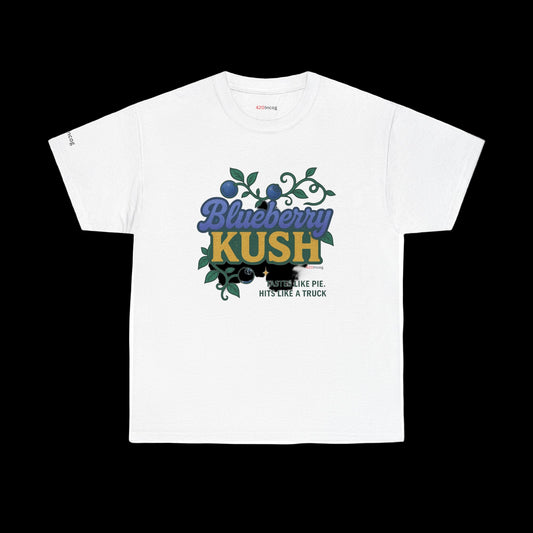 420Incog Funny Tee featuring the Blueberry Kush strain
