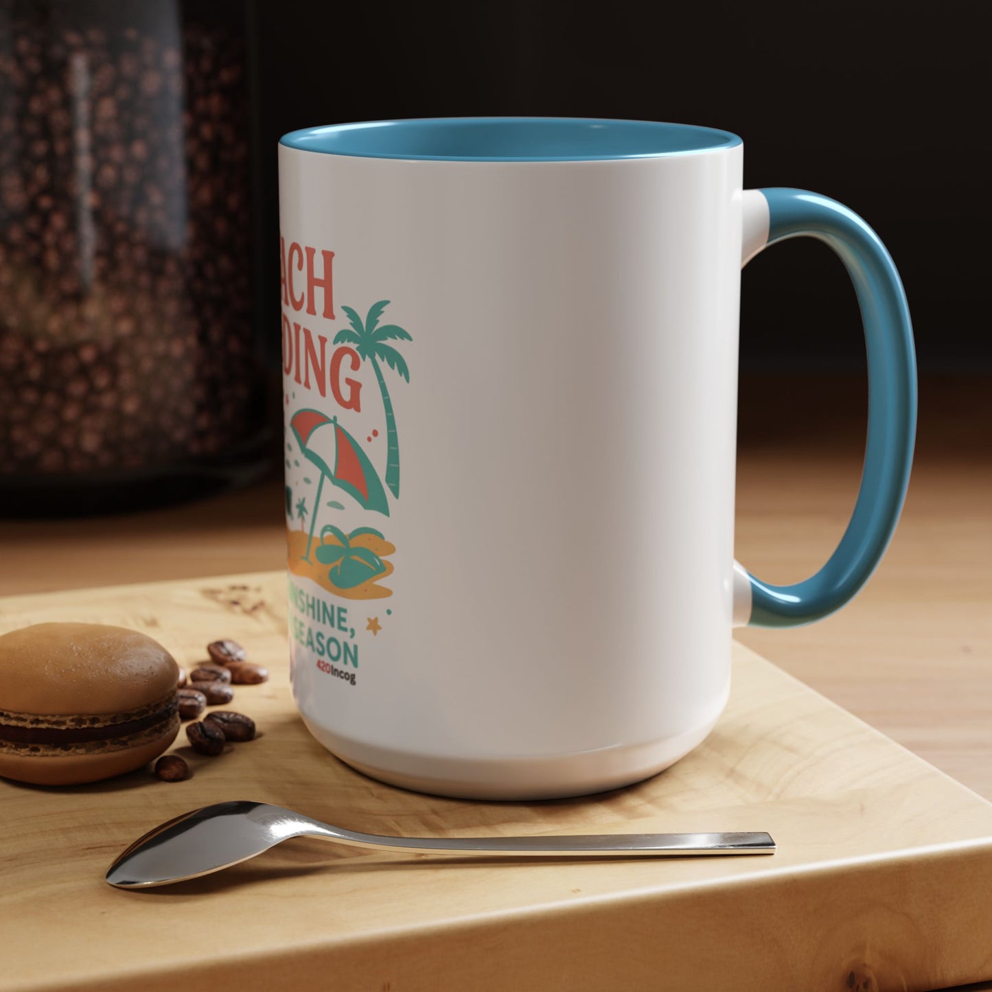 420Incog Big 'Ol Coffee Mug featuring the Beach Wedding strain