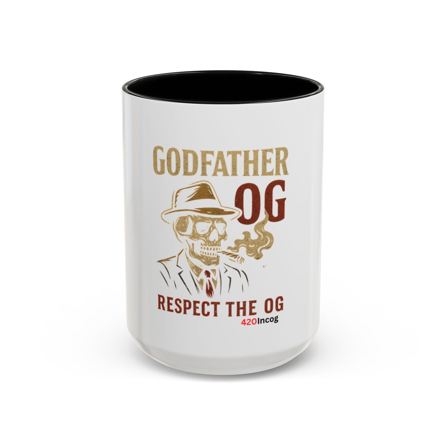 420Incog Big 'Ol Coffee Mug featuring the God Father OG strain