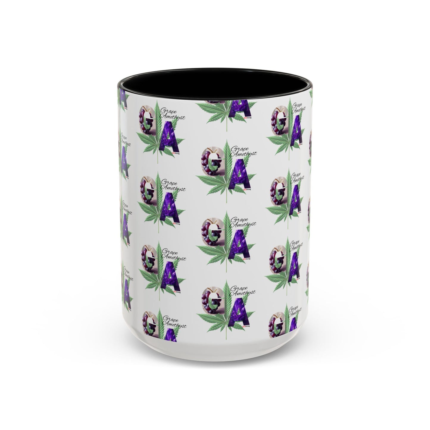 420Incog Big 'Ol Coffee Mug featuring the Grape Amethyst strain