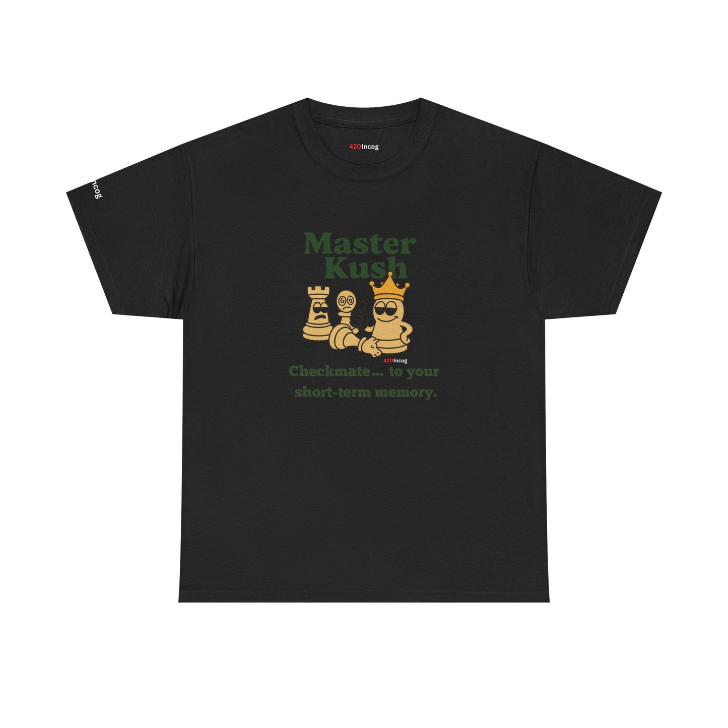 420Incog Funny Tee featuring the Master Kush strain