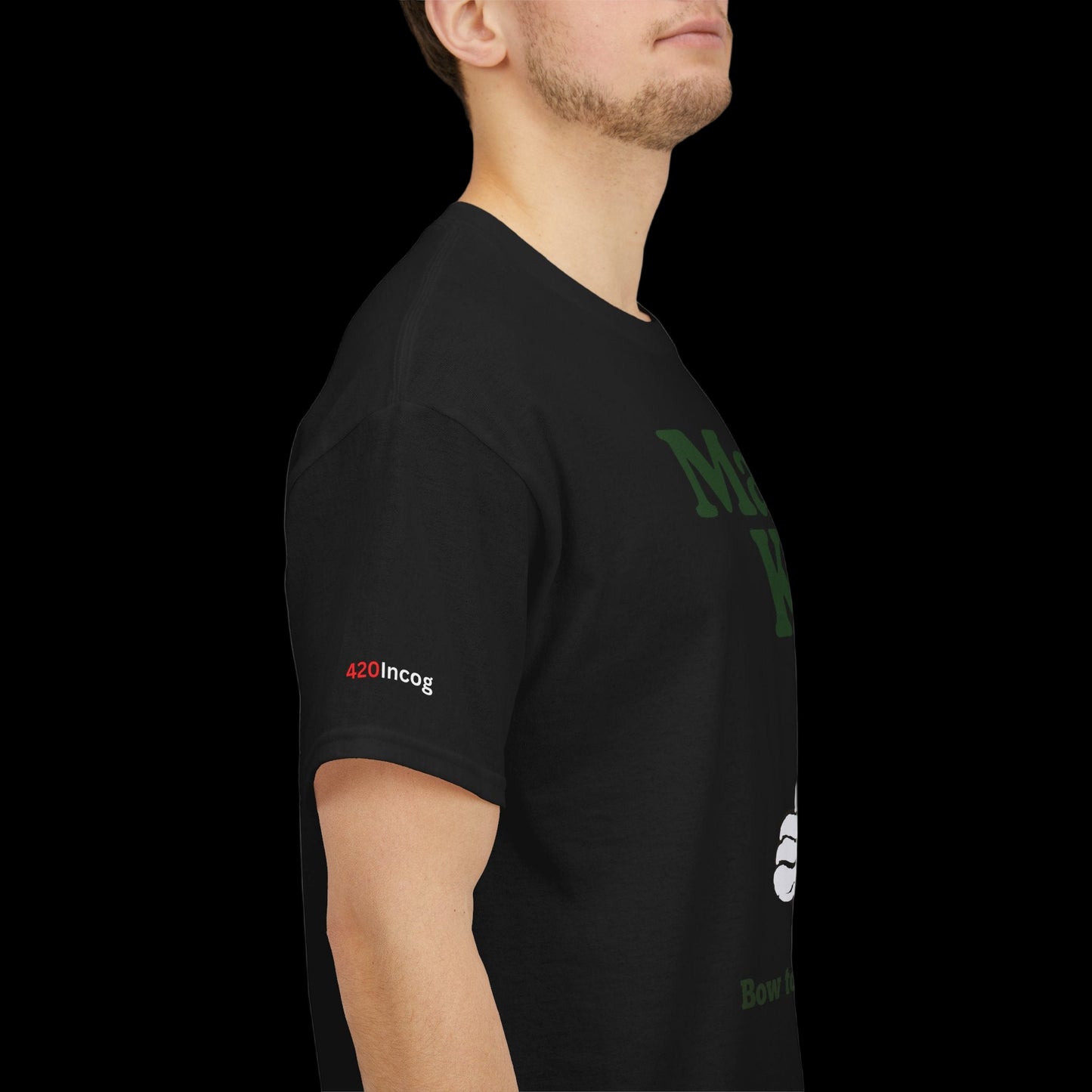 420Incog Funny Tee featuring the Master Kush strain
