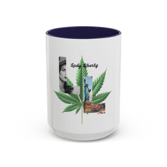 420Incog Big 'Ol Coffee Mug featuring the Lady Liberty strain