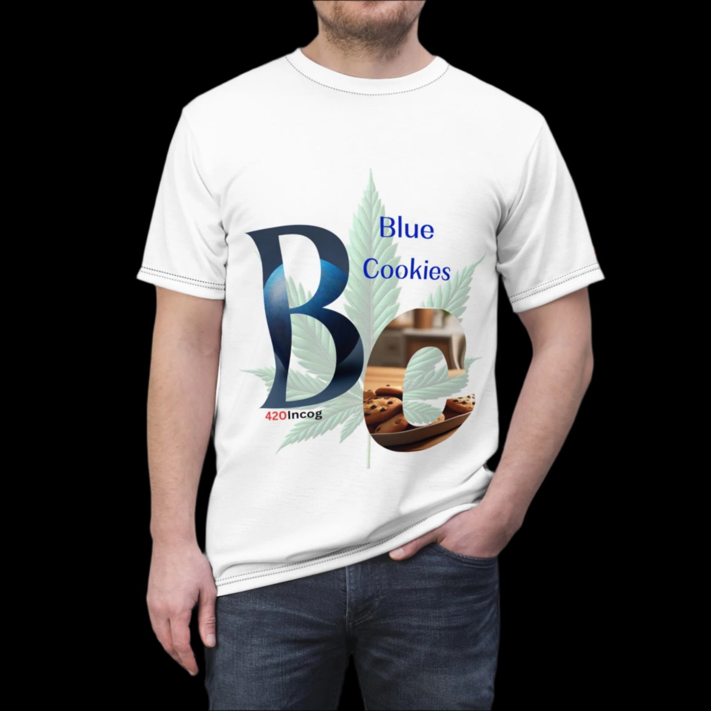 Iconic Street Tee featuring the  Blue Cookies strain