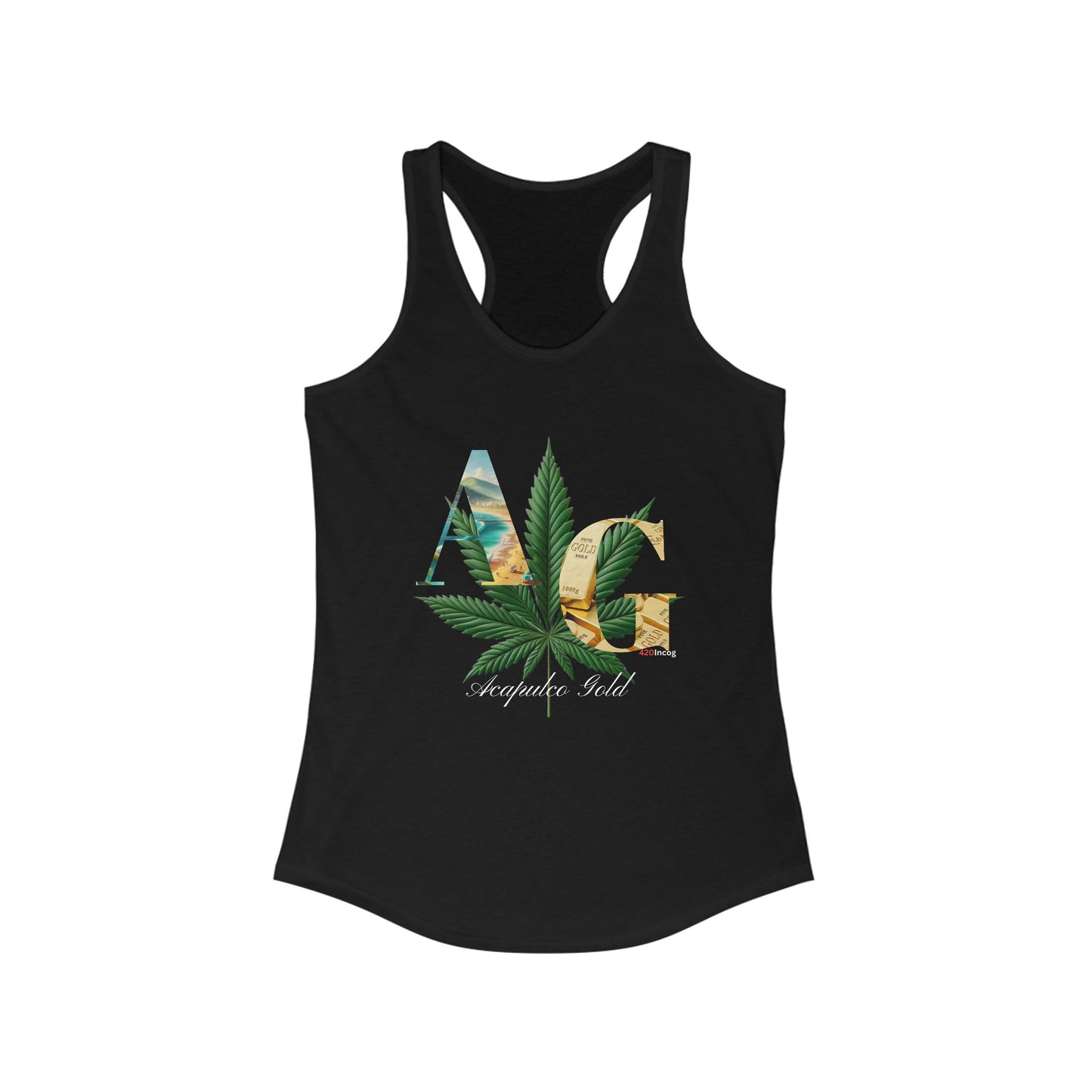 Iconic Women's Racerback with the Acapulco Gold Strain