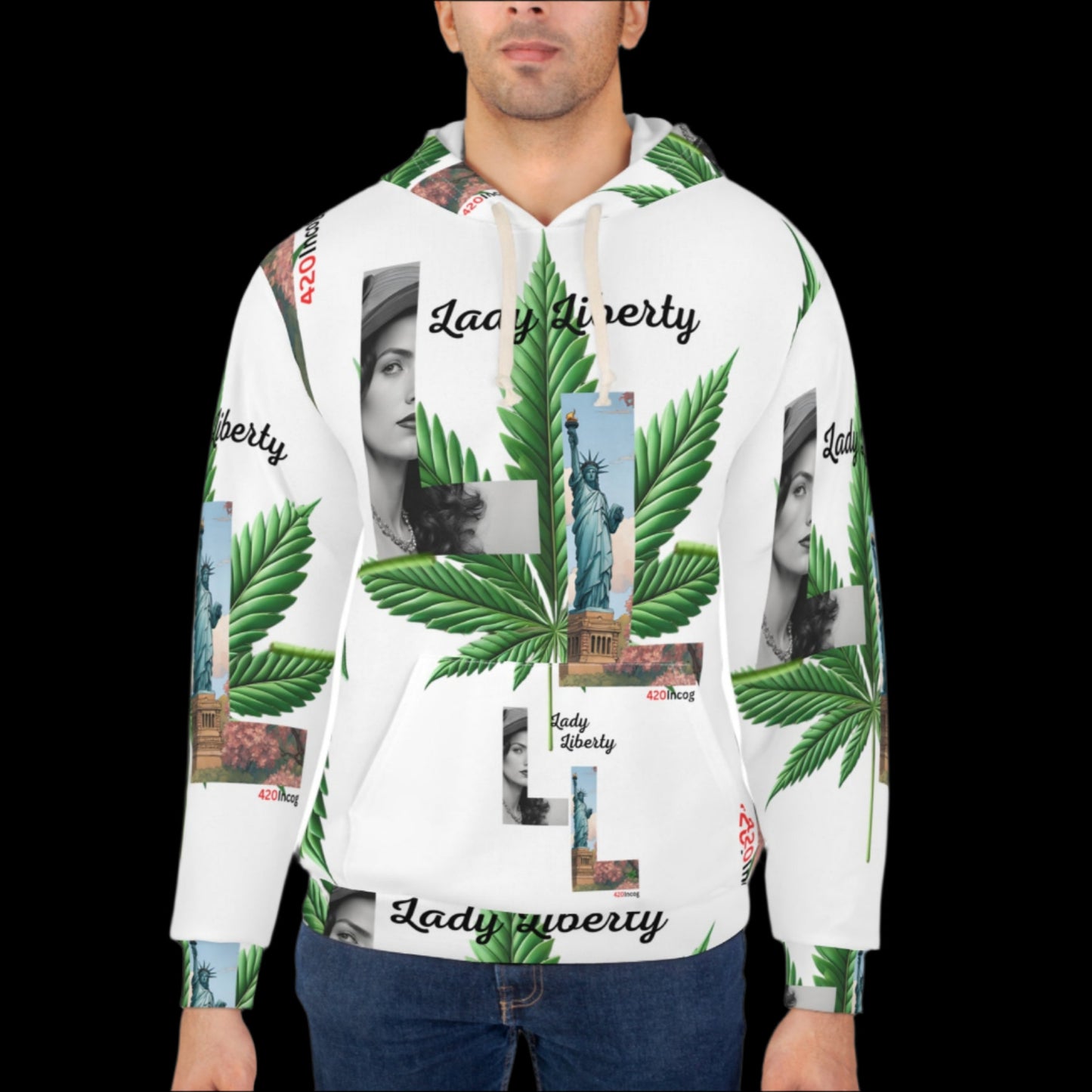 420 Signature Hoodie featuring the Lady Liberty strain