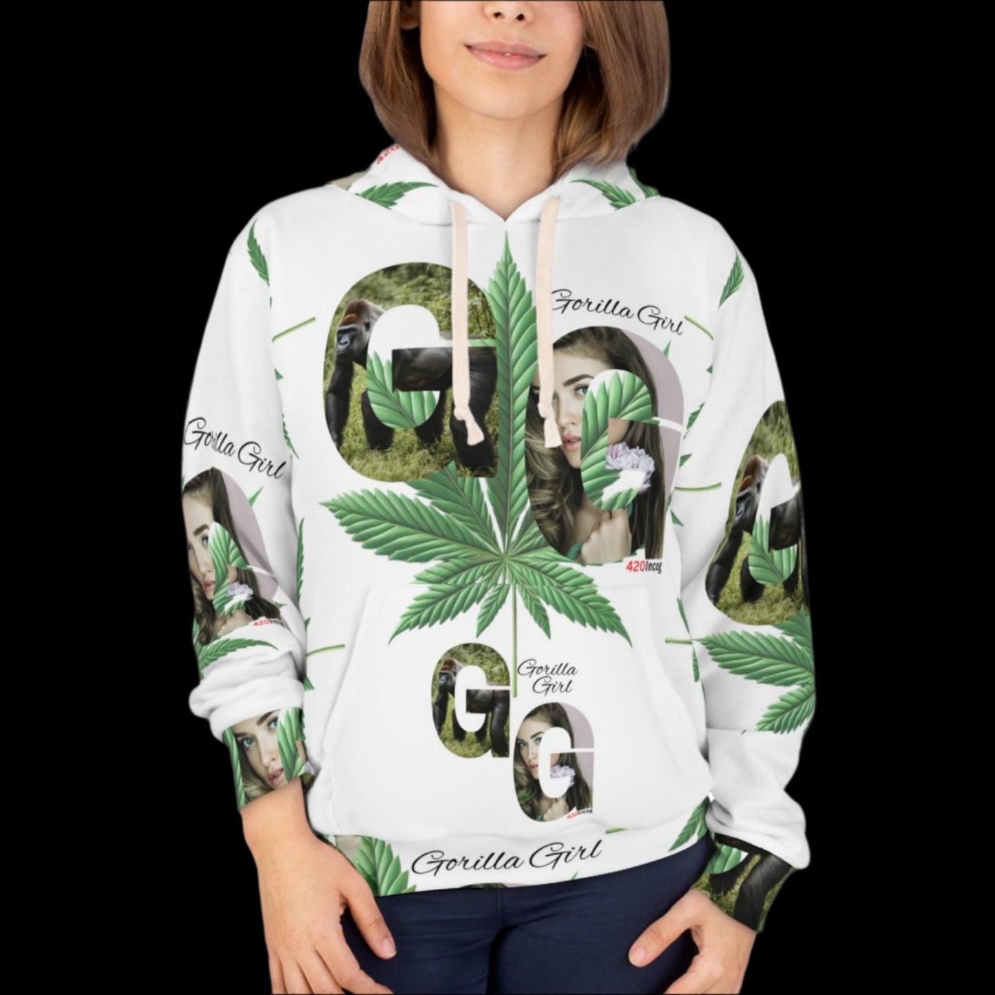 420 Signature Hoodie featuring the Gorilla Girl strain