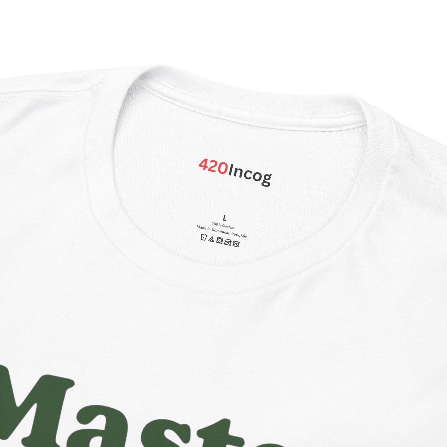420Incog Funny Tee featuring the Master Kush strain