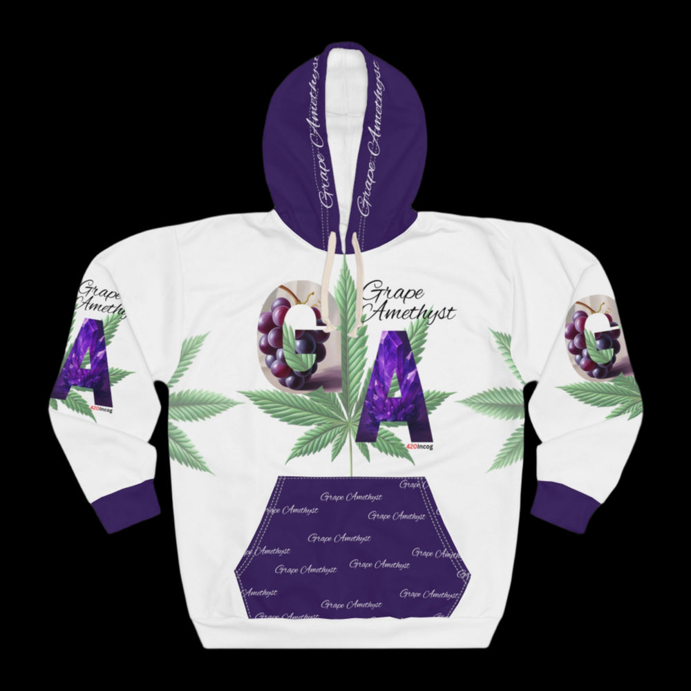 420 Signature Hoodie featuring the Grape Amethyst strain