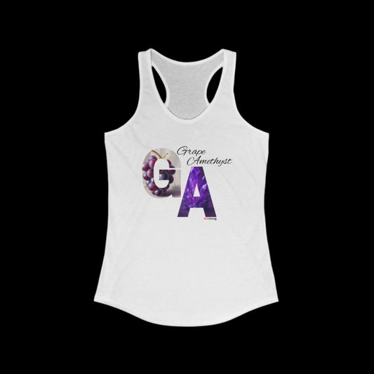 Incog Women's Racerback with the Grape Amethyst strain