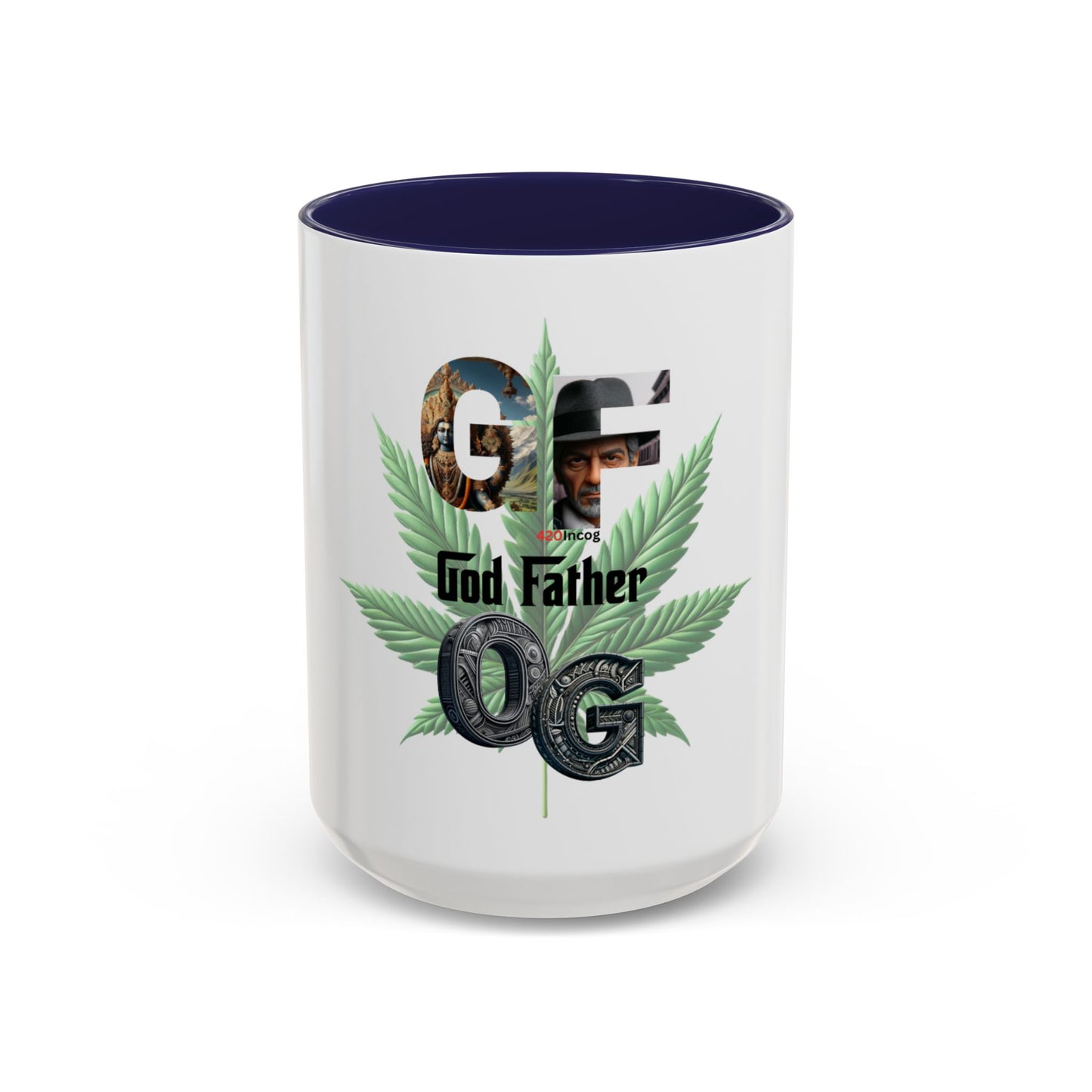 420Incog Big 'Ol Coffee Mug featuring the God Father OG strain