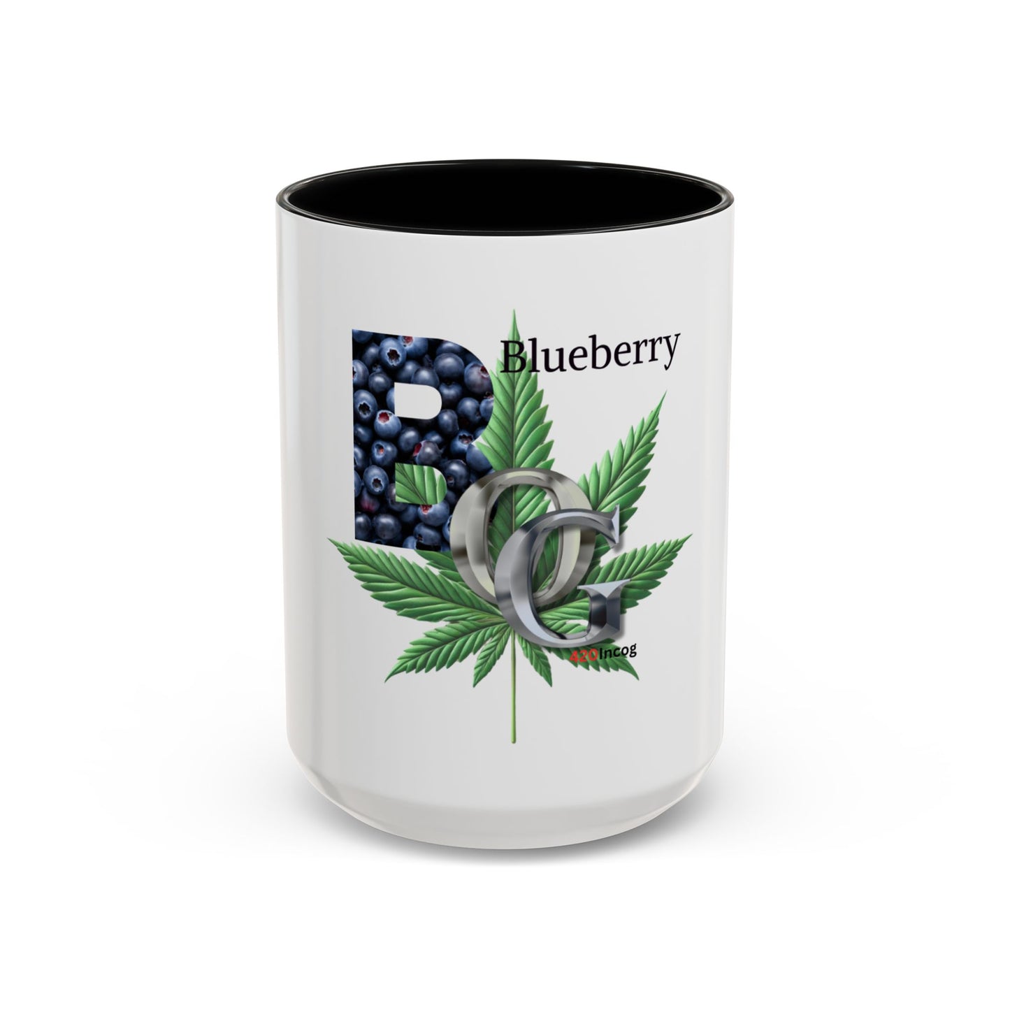 420Incog Big 'Ol Coffee Mug featuring the Blueberry OG strain