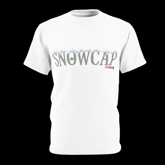 Incog Street Tee featuring the Snowcap strain
