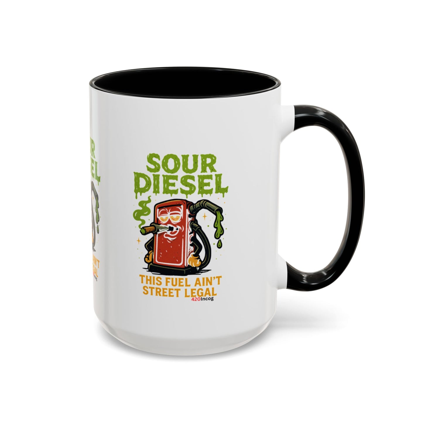 420Incog Big 'Ol Coffee Mug featuring the Sour Diesel strain