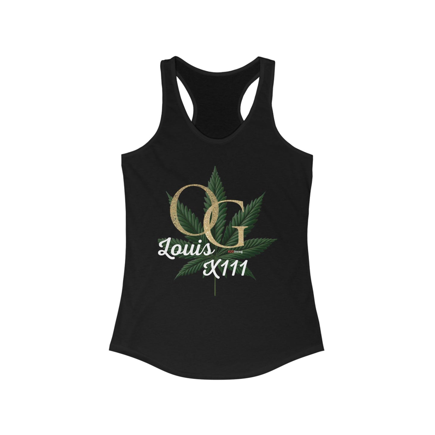 Iconic Women's Racerback with the Louis OG X111 strain