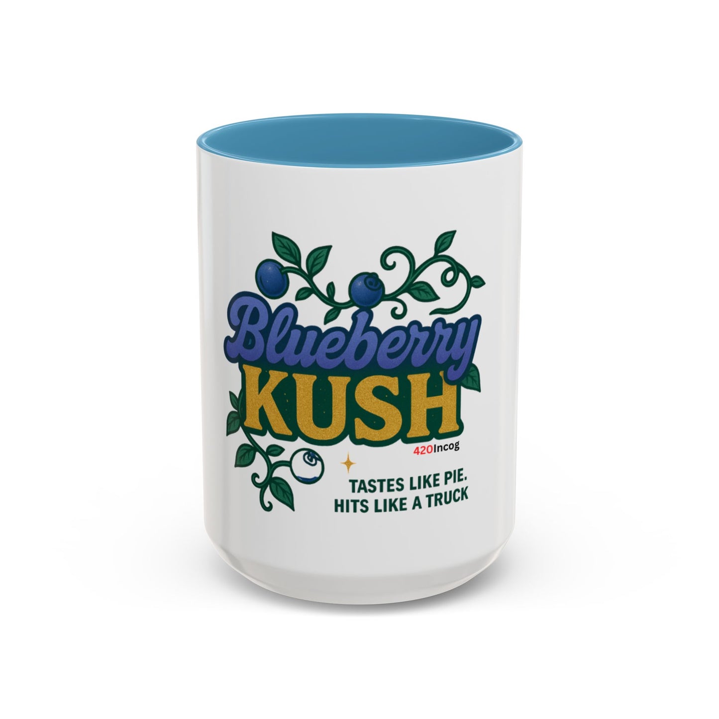 420Incog Big 'Ol Coffee Mug featuring the Blueberry Kush strain