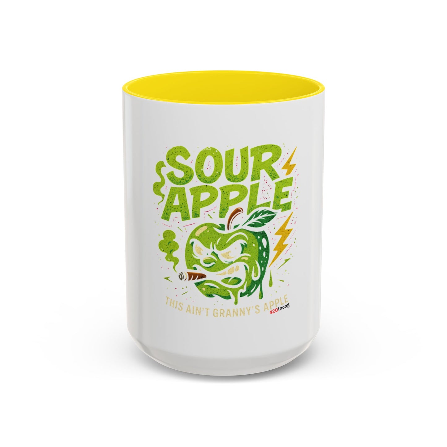 420Incog Big 'Ol Coffee Mug featuring the Sour Apple strain