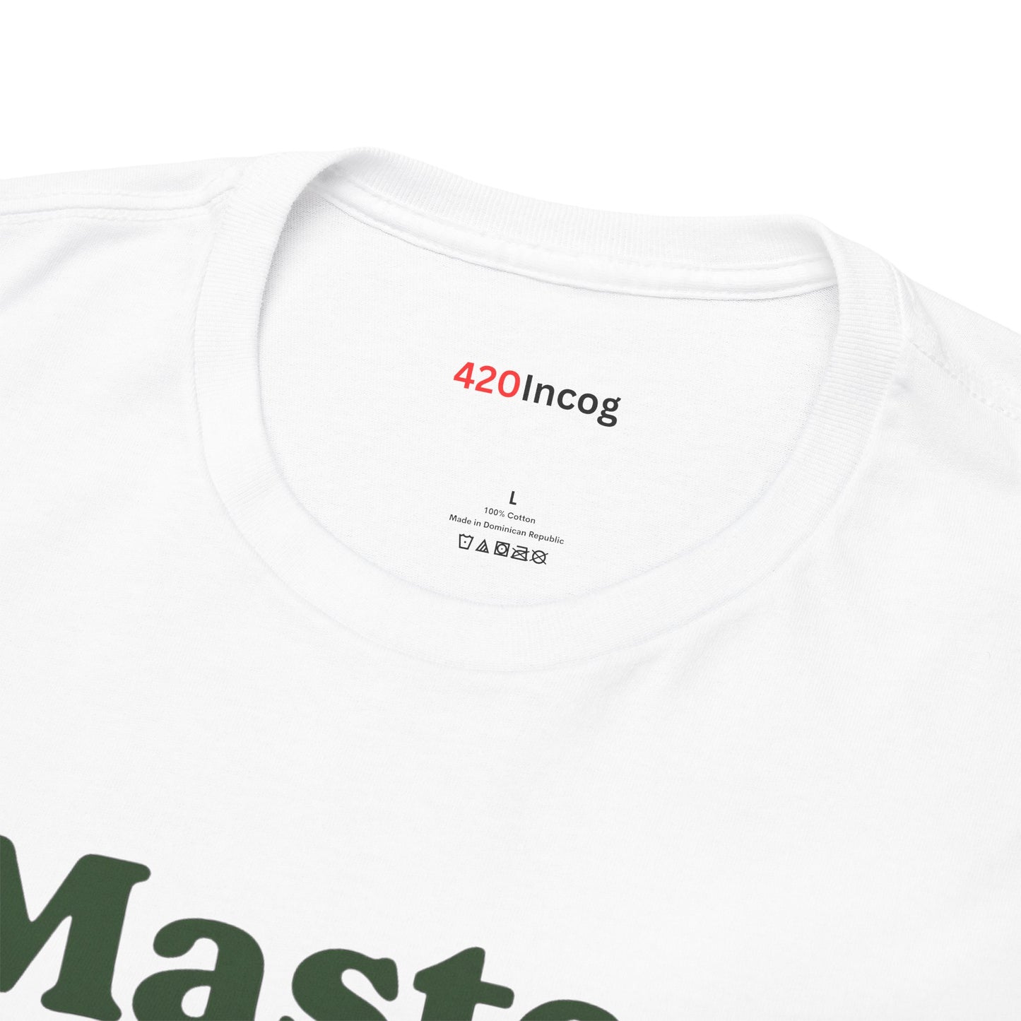 420Incog Funny Tee featuring the Master Kush strain