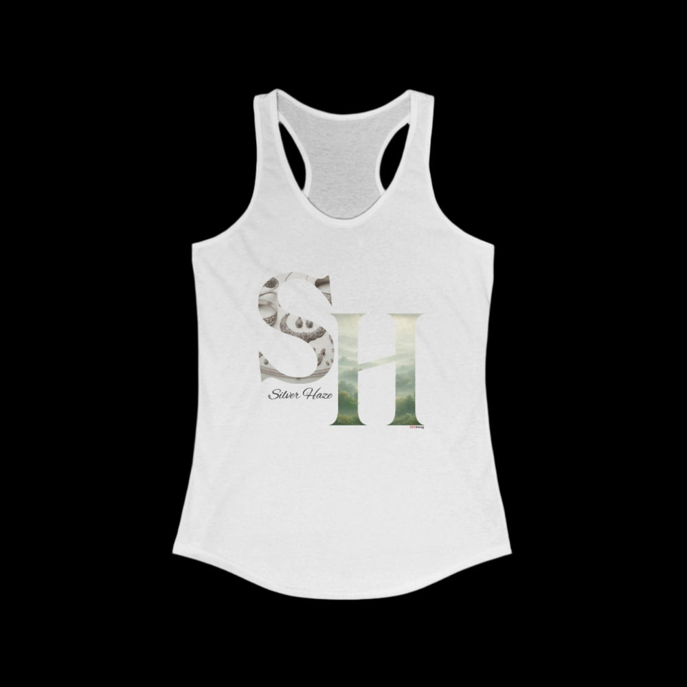 Incog Women's Racerback with the Silver Haze strain