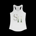 Incog Women's Racerback with the Silver Haze strain