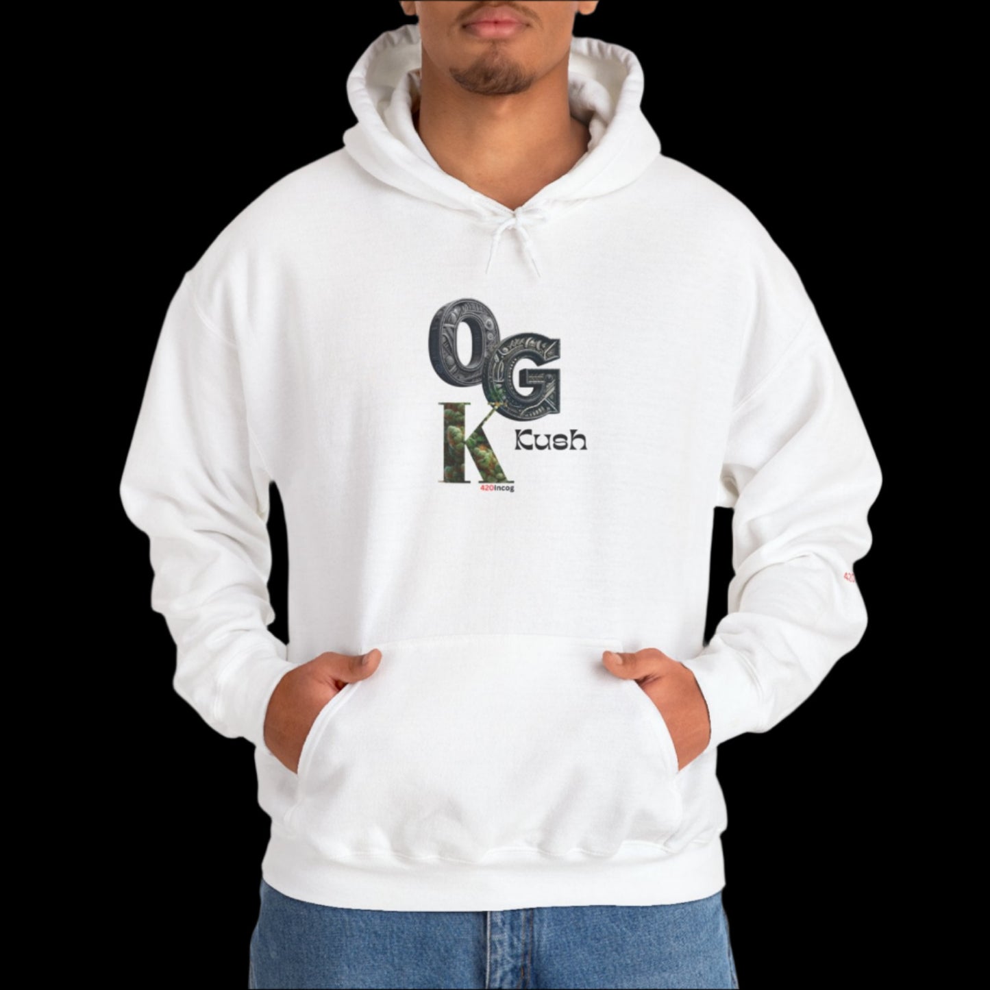 Incog Graphic Sweatshirt featuring the OG Kush strain