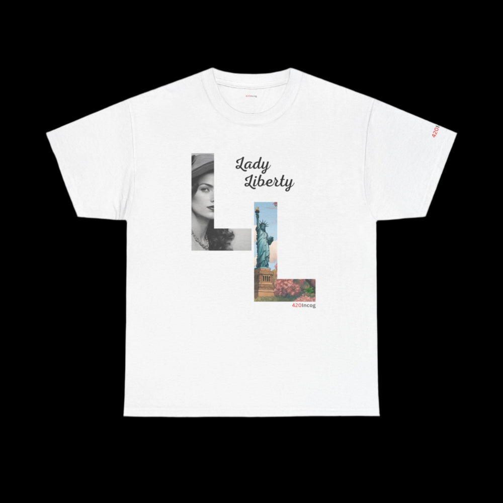 Incog Graphic Tee featuring the Lady Liberty strain