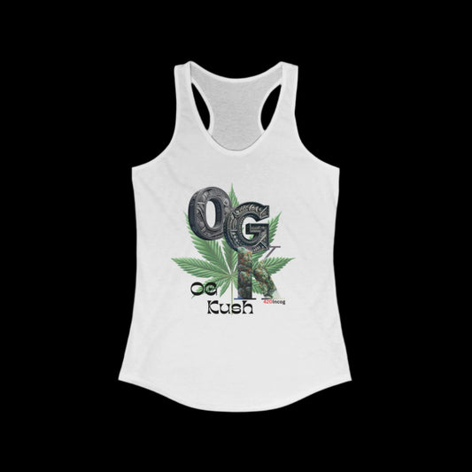 Iconic Women's Racerback with the OG Kush strain