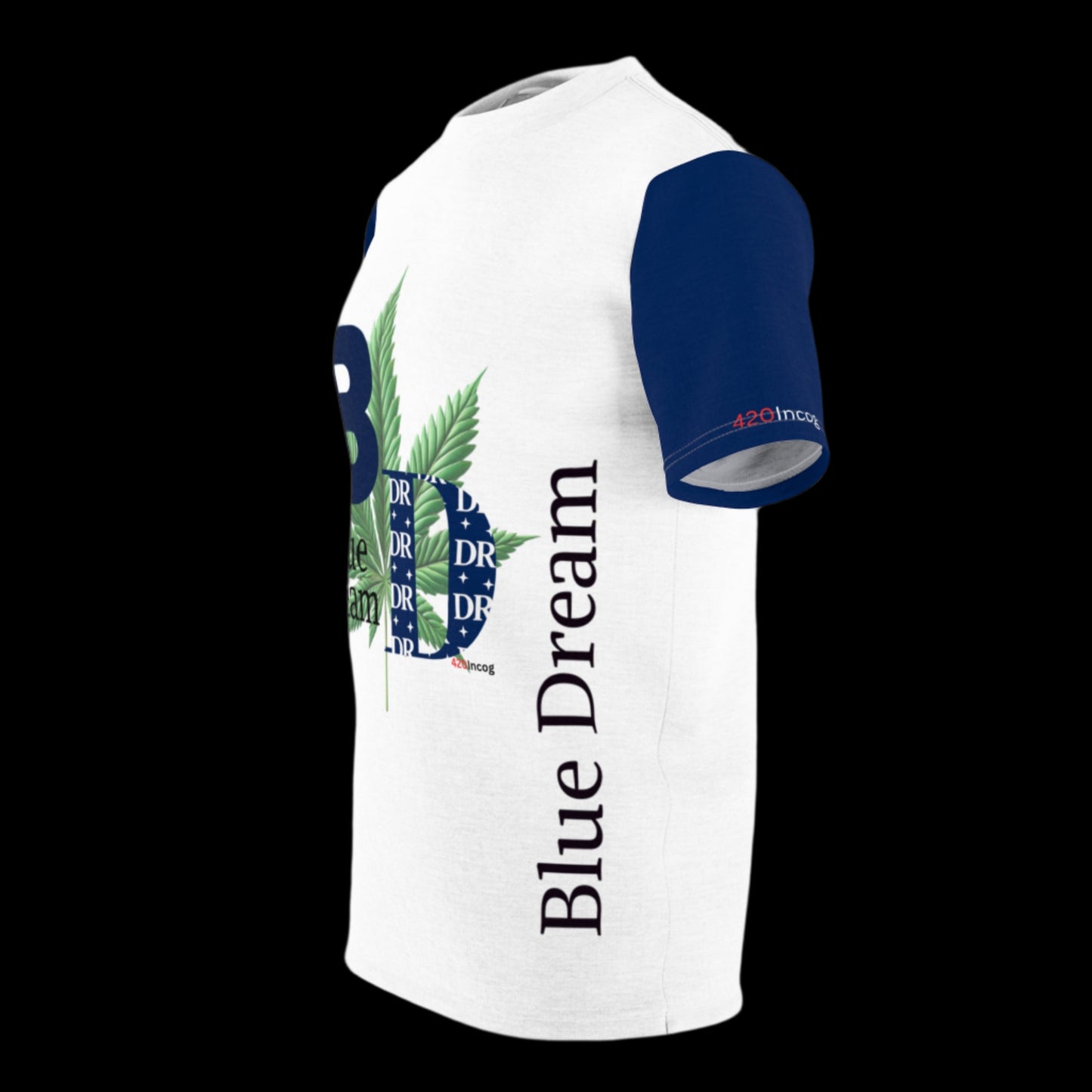 Iconic Bold Street Tee featuring the Blue Dream v1.0 strain