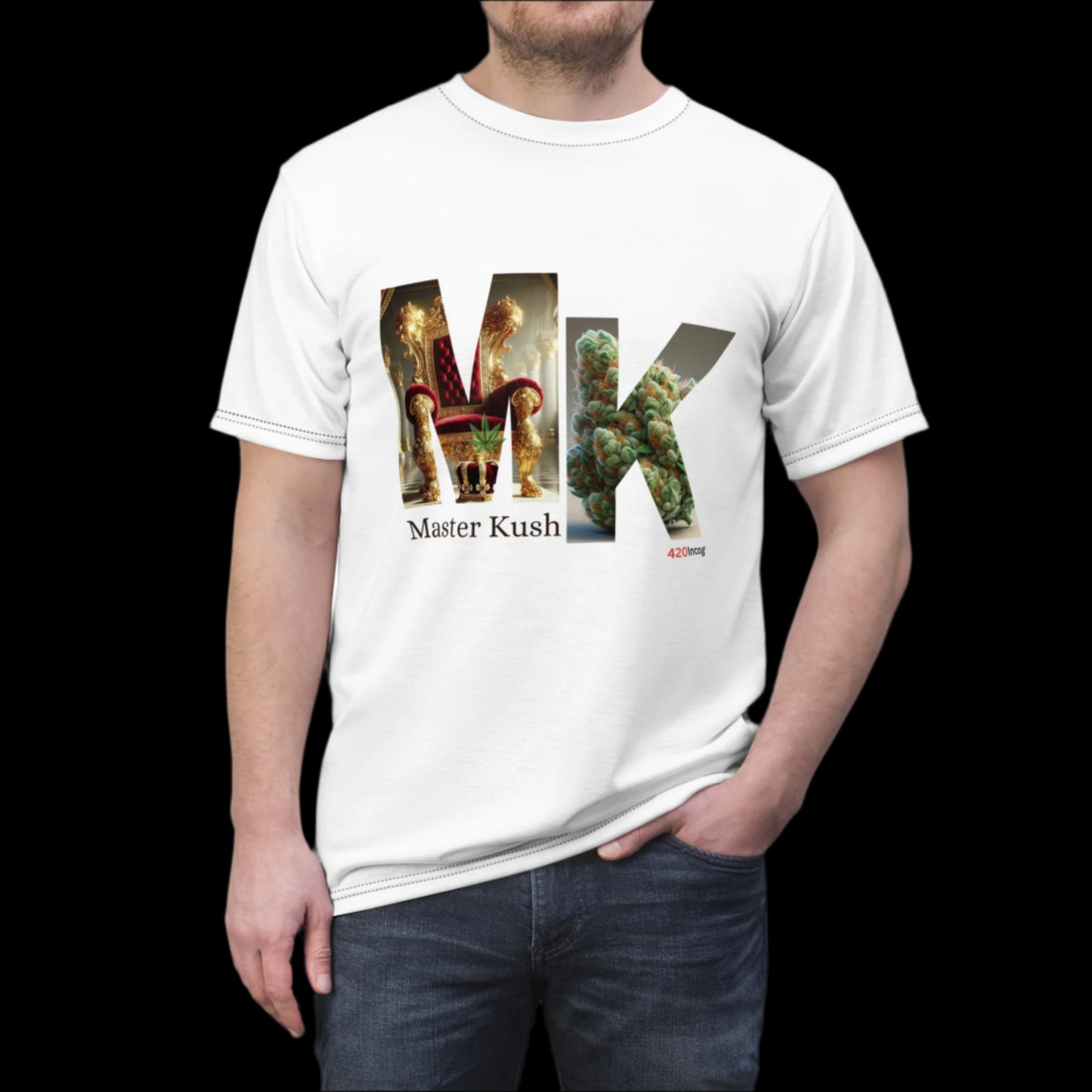 Incog Street Tee featuring the Master Kush (King) strain
