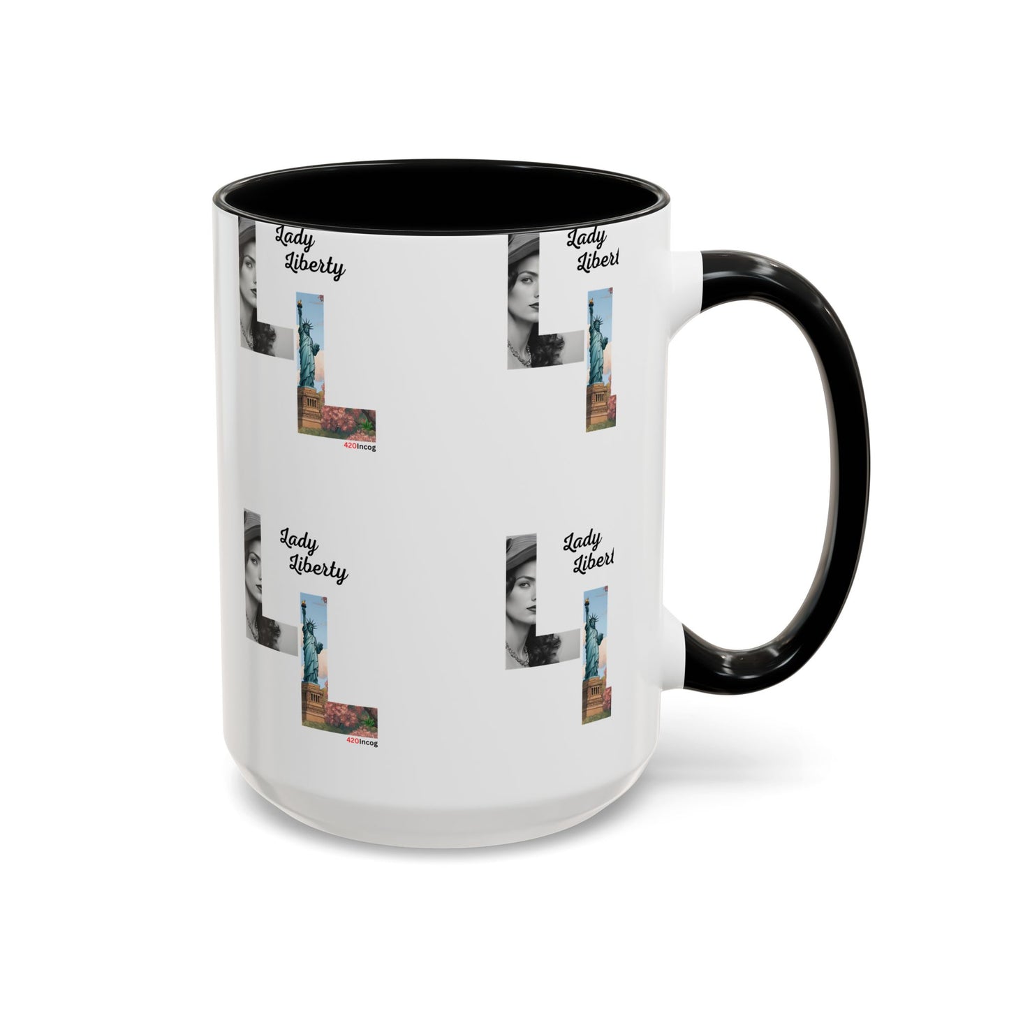 420Incog Big 'Ol Coffee Mug featuring the Lady Liberty strain