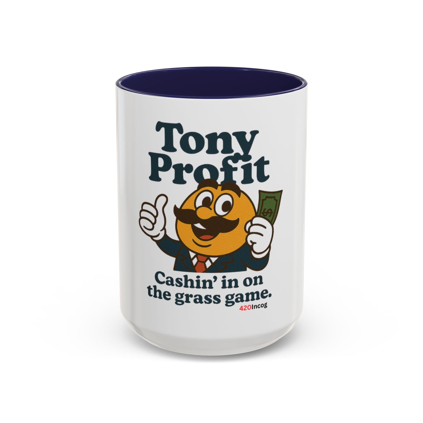 420Incog Big 'Ol Coffee Mug featuring the Tony Profit strain